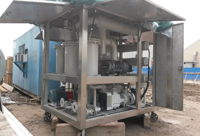 transformer oil filtration plant